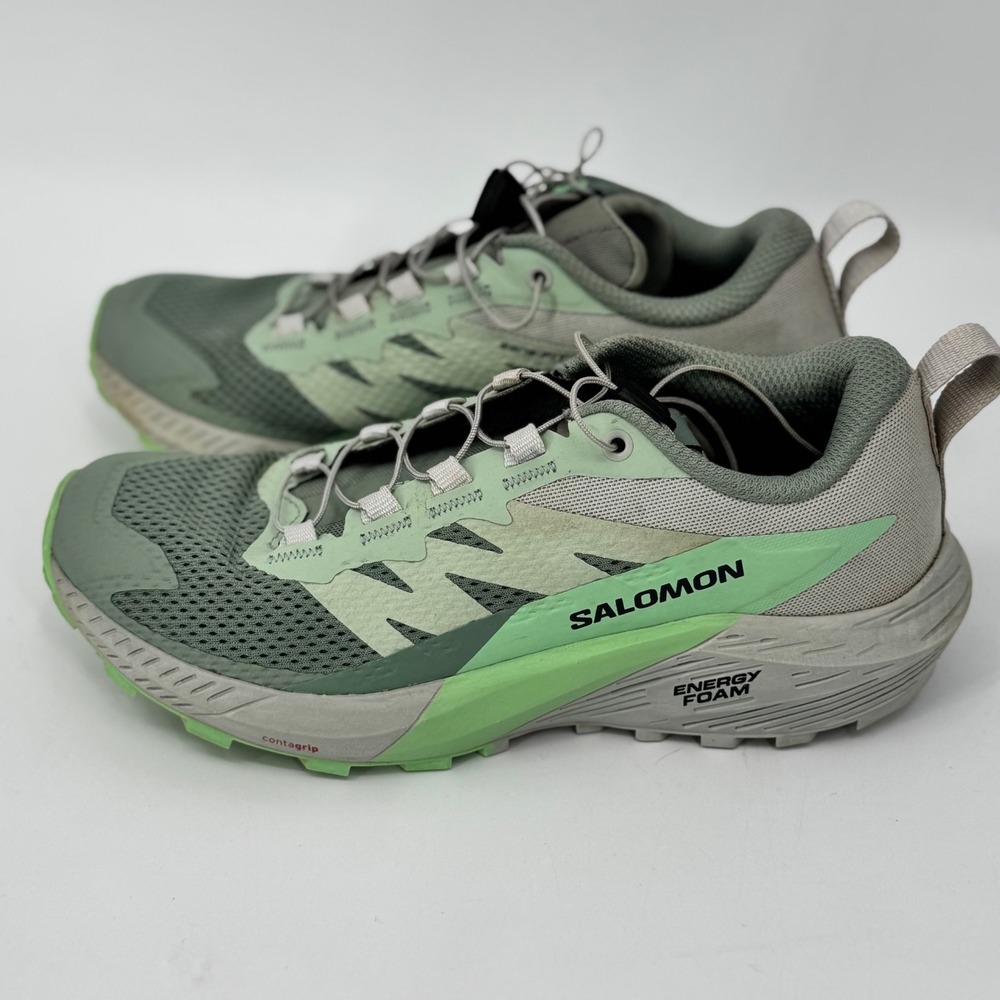 Salomon Women's Sense Ride 5 Trail Running Shoes Sage Green Size 6 - Picture 3 of 15